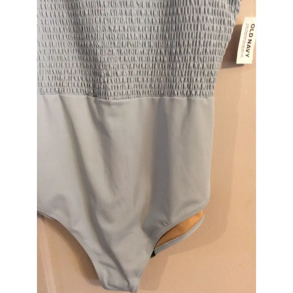 New NWT Baby Blue One Piece Swimsuit wear XL Womens Old Navy